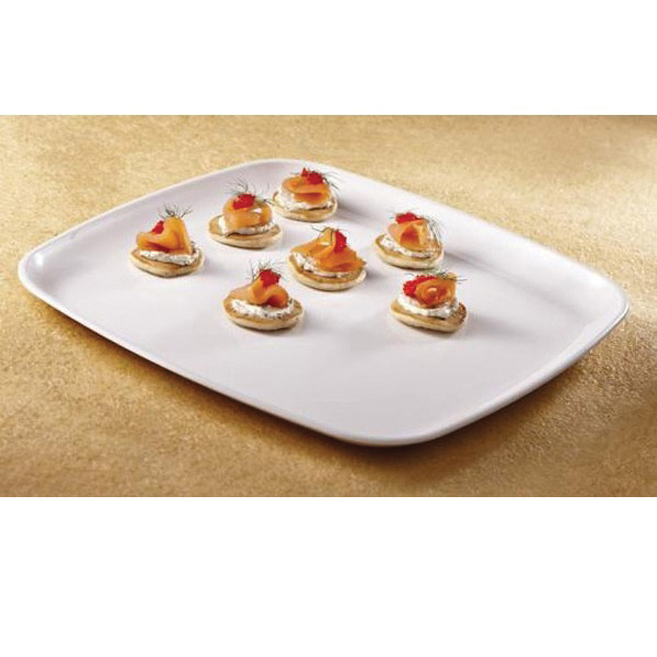 2316PP 16" WHT SQUARE PLATTER 25/CS