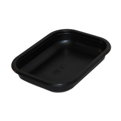 33070160D600 16oz Black RECTCONT 600/CS