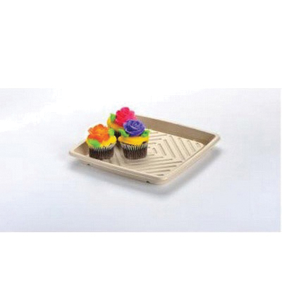 49110F025N 10" SQ PULP PLATTER25/CS