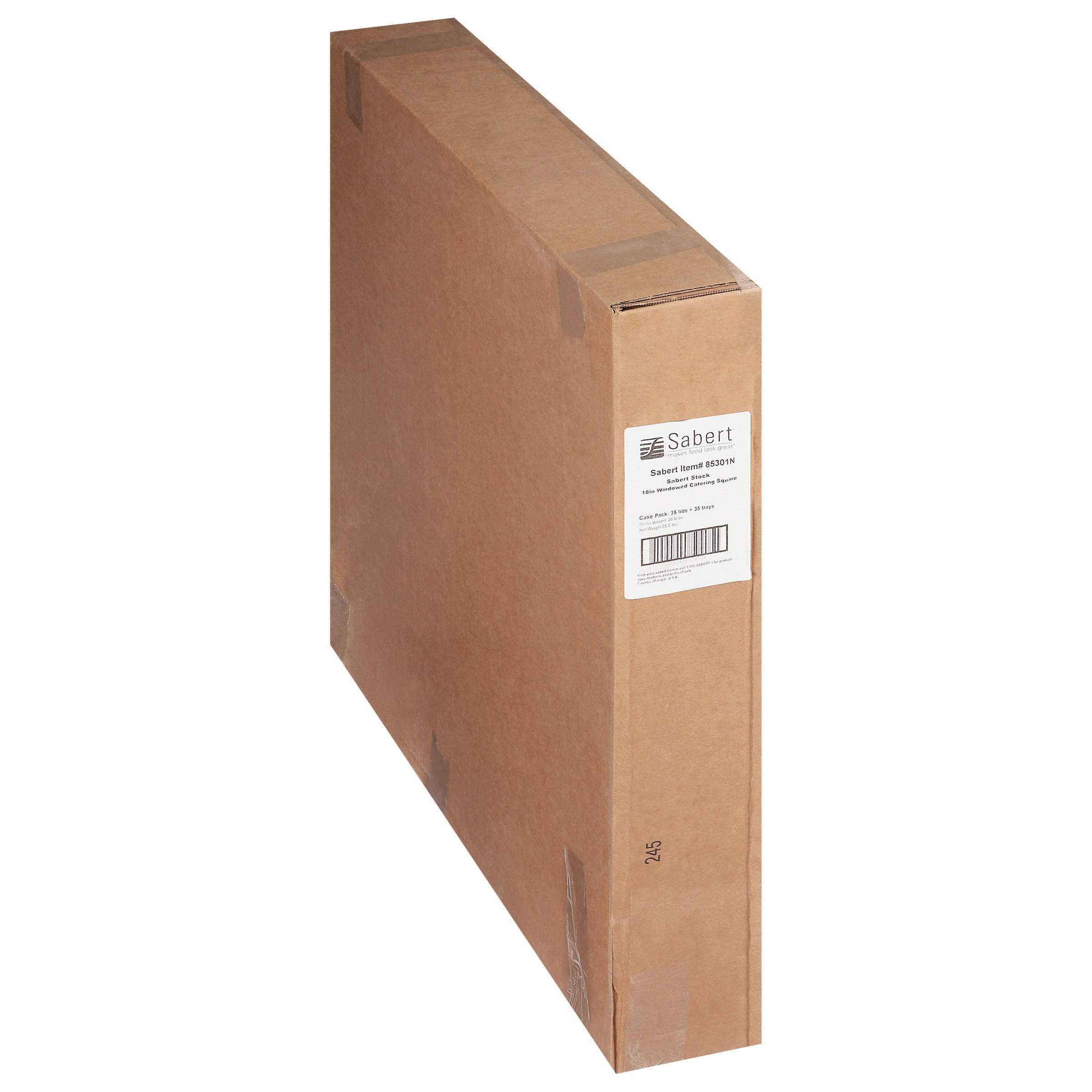 85301 18" WIND CATERING SQUARE17.25X17.25X3.25 35/CS