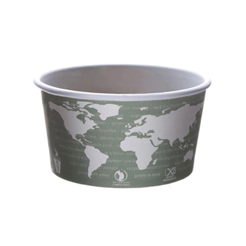 4oz Renewable & Compostable Paper Container World Art