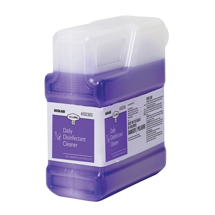 6102303 DAILY DISINFECTANT CLN 2/1.3LTR FACILIPRO 40 CLNR