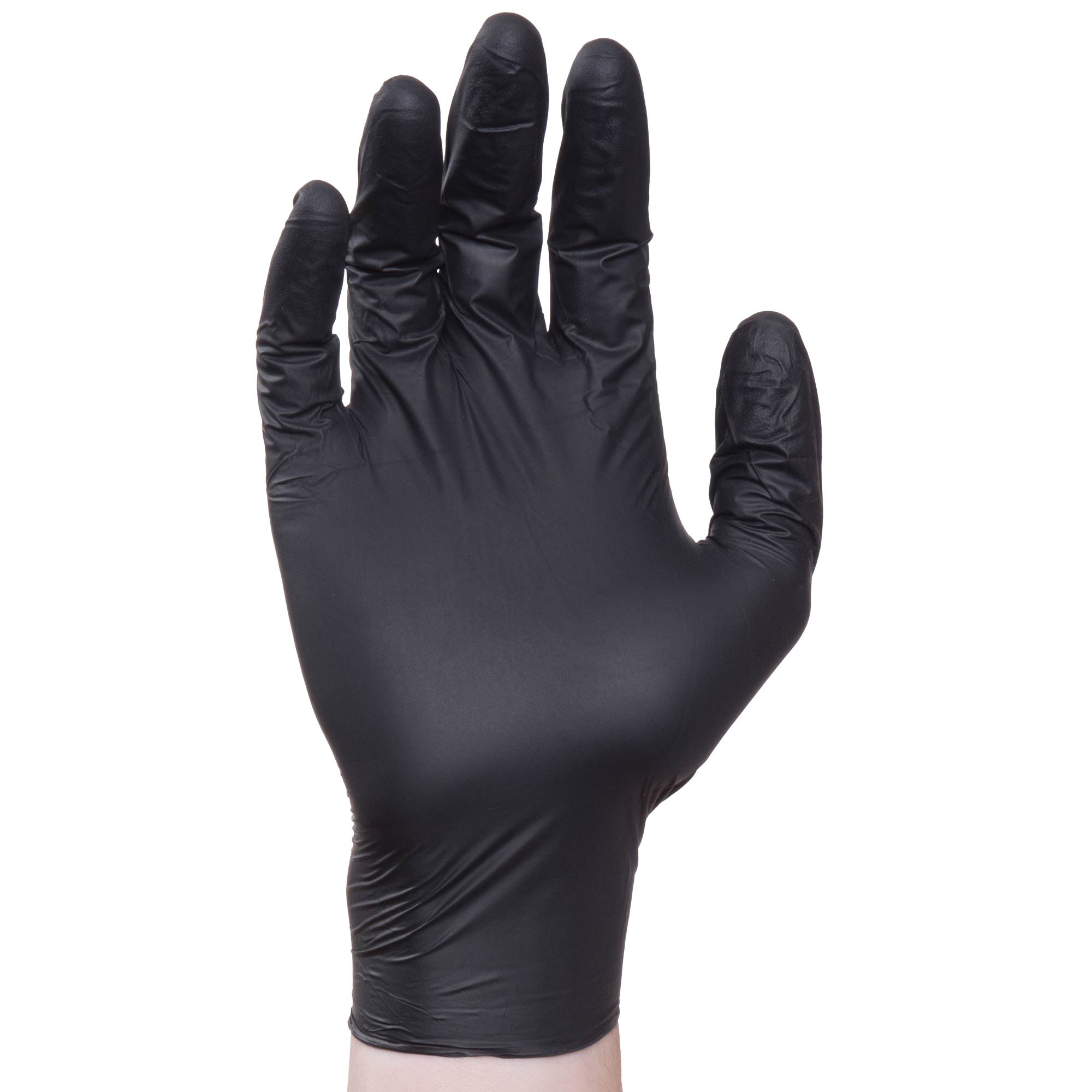 LG BLACK NITRILE GLOVES 10/100 EVERFITBLACK3G FNE303BK PF