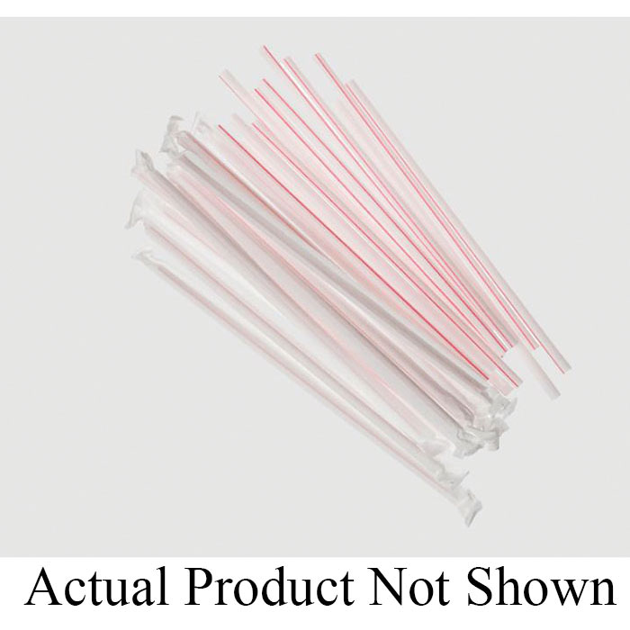 10" JUMBO WRAPPED CLEAR STRAW 4/500 S/O E161011