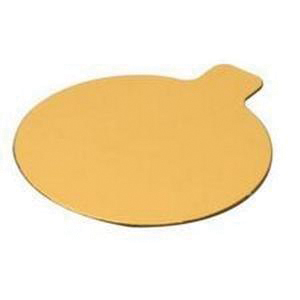 4" ROUND GOLD/Black TAB 500/CS.045-4RTGB TWO SIDE