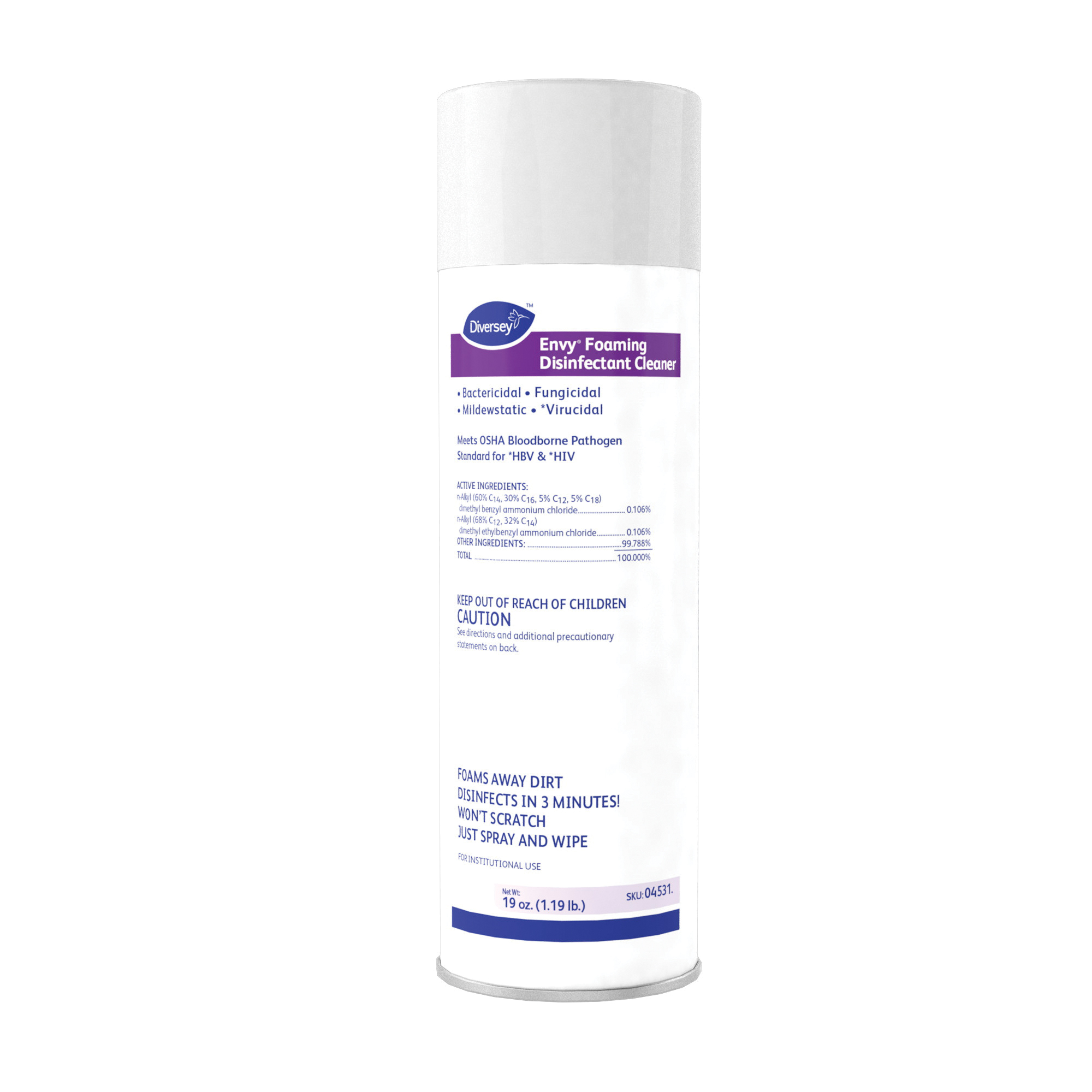 04531 ENVY FOAMING CLEANR 12CS 19OZ DISINFECTANT AEROSOL