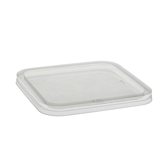 6SFLY 6" Clear SQUARE FLAT LIDF/120850     360/CS