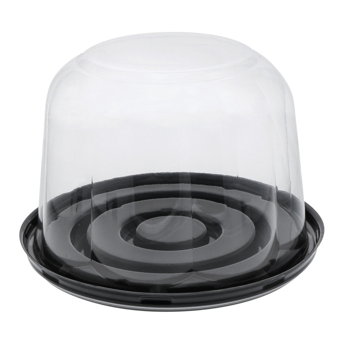 CB675B450R 6" Black BASE & ROSEDOME LID SHOWCAKE 160/CS *SO*