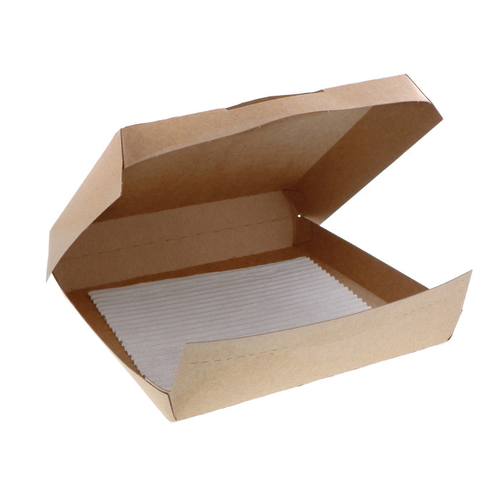 DPZA7BRN 7" PIZZA CARTON WITH PADKRAFT PERSONAL PIZZA 250/CS