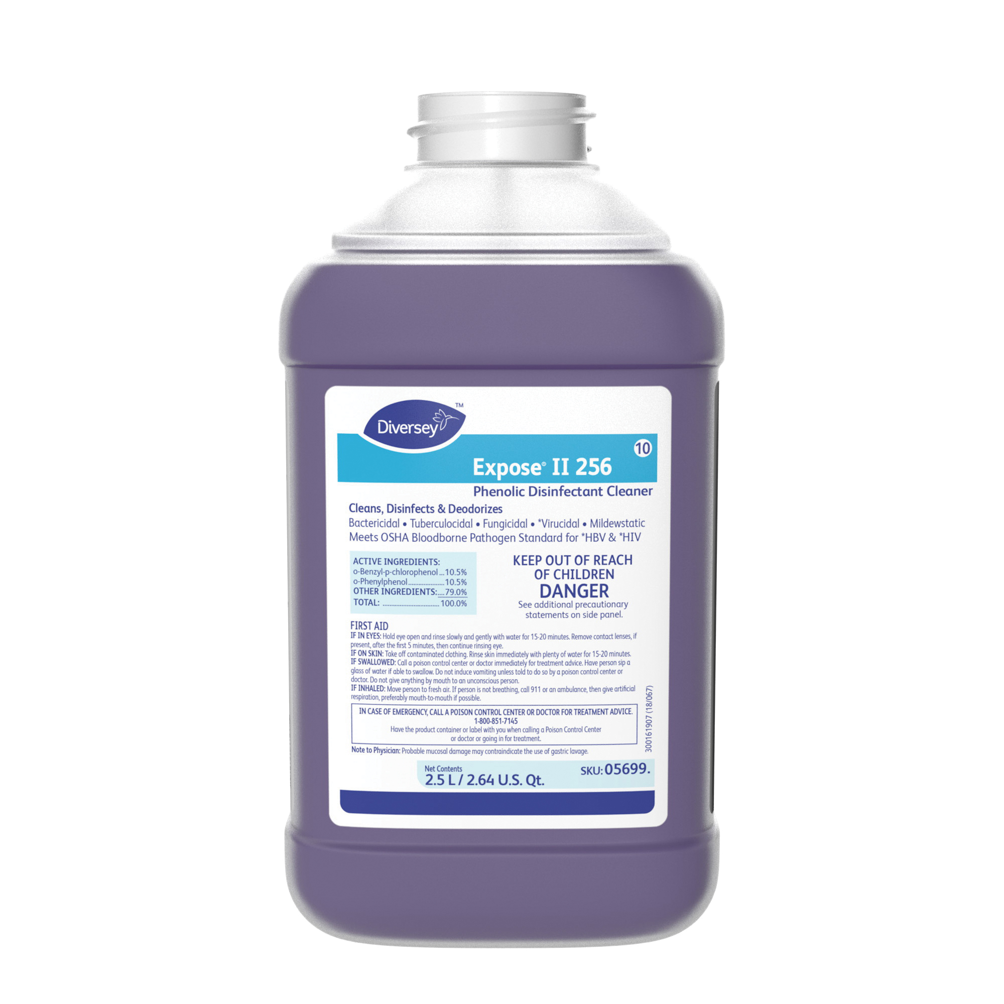 05699 EXPOSE II 256 J-FILL2/2.5LTR DISINFECTANT/CLNR