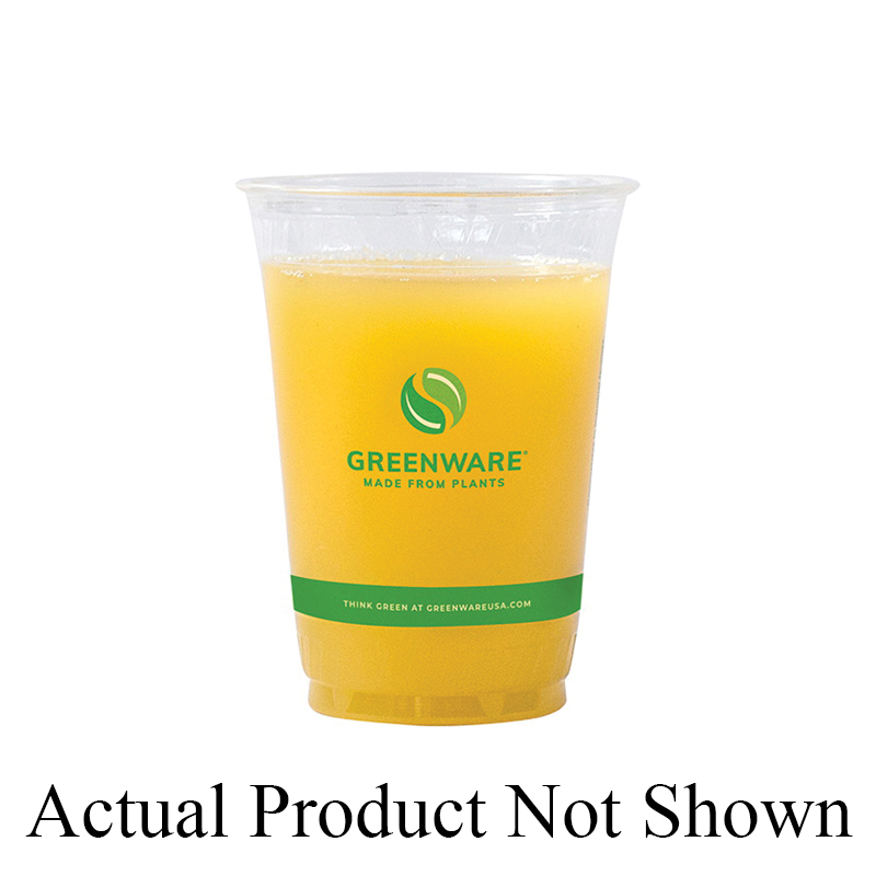 GC9OF 9oz CLEAR GREENWARE CUP1M/CS UNPRINTED