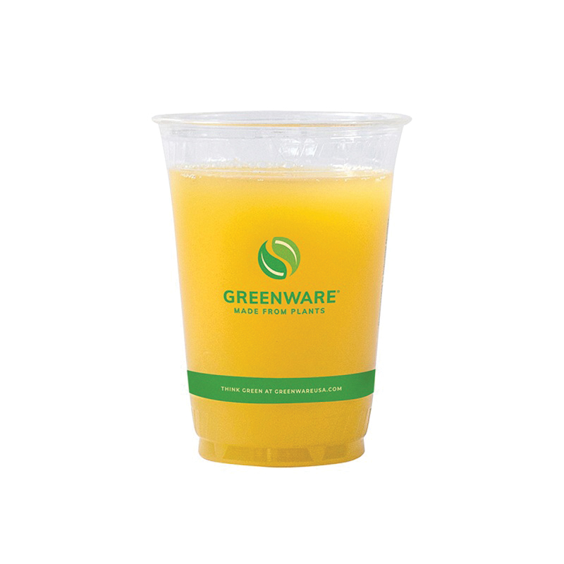 GC12SNT 12oz Squat Pla Unprinted Cup 1M/CS