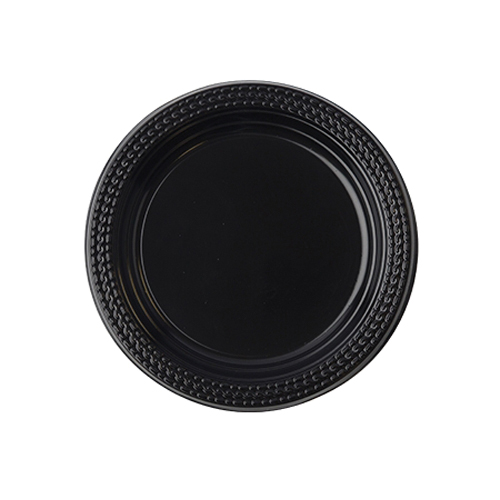 17RPO7PPBK 7" Black RND PP PLATE800/CS