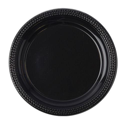 17RPO9PPBK 9" Black RND PP PLATE400/CS