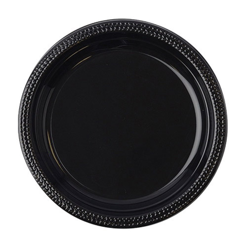 17RP10PPBK 10"Black RND PP PLATE400/CS