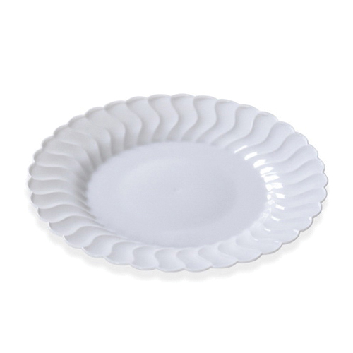 206-WH 6" White Flairware Dinner Plate 180/cs