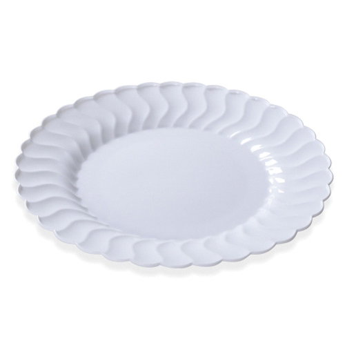 210-WH10" White Flairware Dinner Plate 144/cs