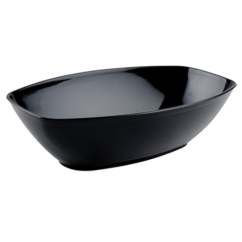 456-BLK 1/2 GAL BLK OVAL LUAU BOWL 50/CS