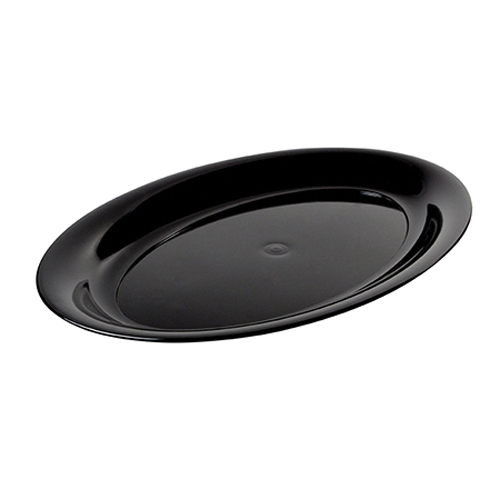 484BK 21X14 Black Oval Cater Tray 20/cs