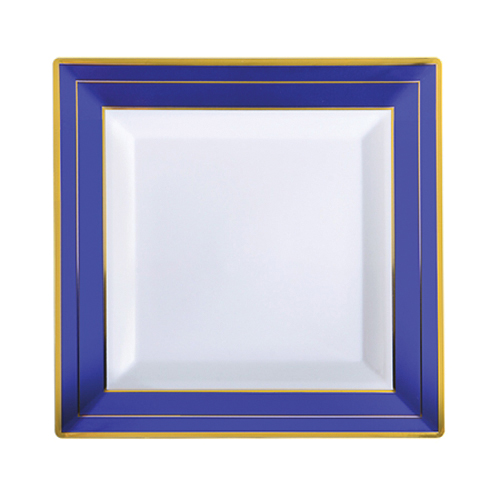 7.25" Square Dessert Plate w/Trim 120/cs
