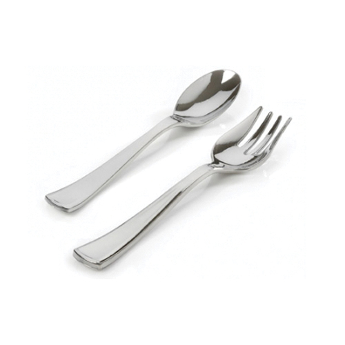 Silver Serving Set Fork & Spoon 72/cs