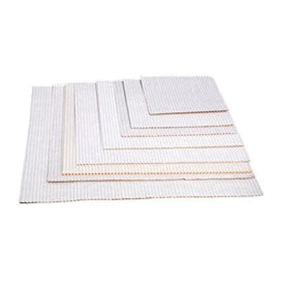10" SINGLE FACED PAD WHITE 250/CS