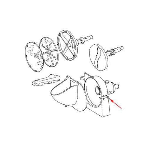 282-1014 VEGETABLE CUTTERLATCH BOLT HEX HEAD - EA