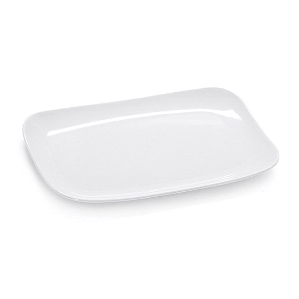 CS-6103-W PLATTER 11.25X7"WHITE MELAMINE - DZ -