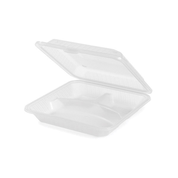 EC-12-1-CL ECO TAKEOUT 3 COMPPLASTIC CONT CLEAR - DZ -