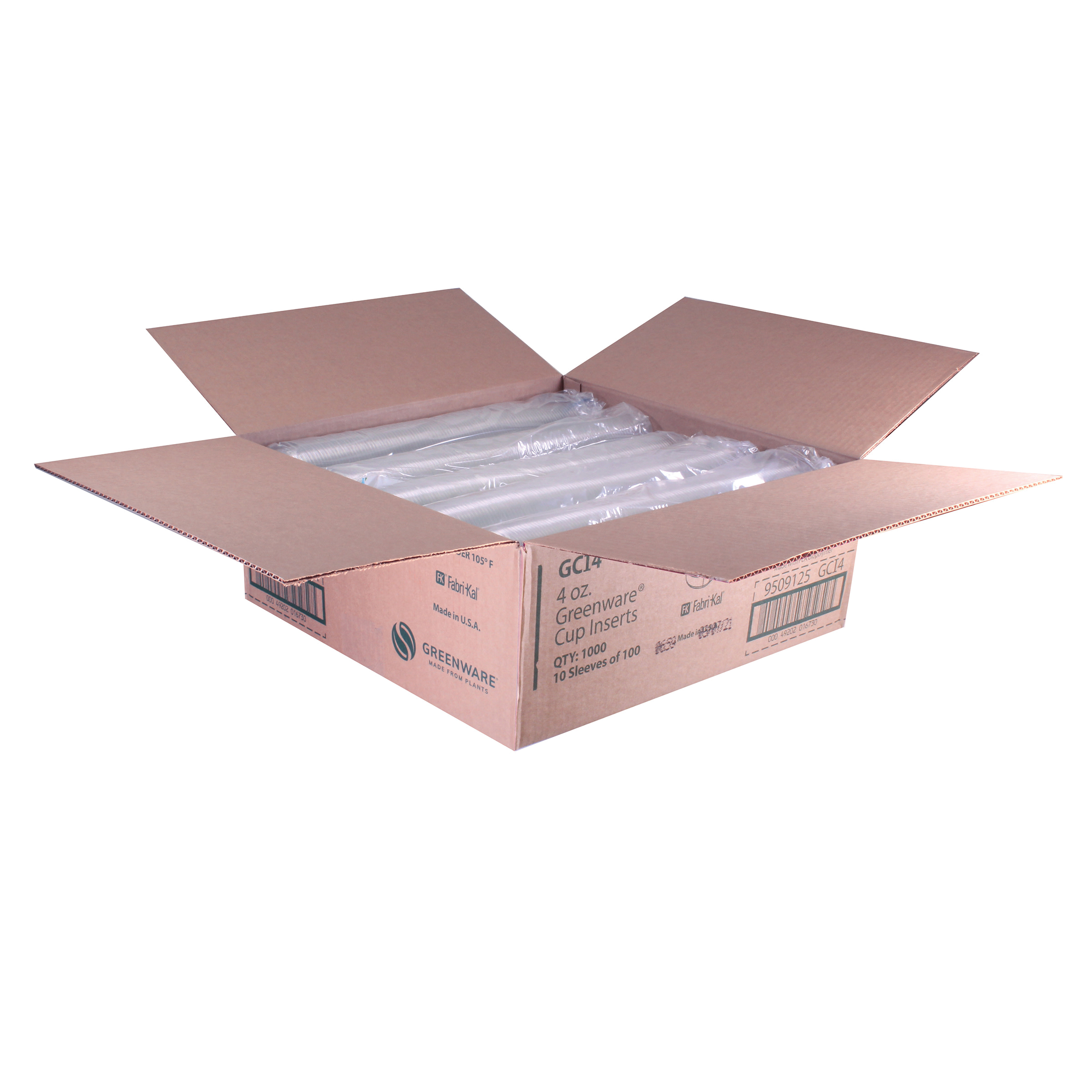 GCI4 4oz PLA CLEAR CUP INSERT1M/CS