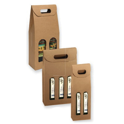 NATURAL KRFT 2 BOTTLE WINE BOX