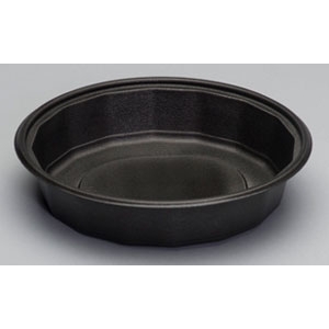 FP048 48oz ROUND Black CONTAINER   300/CS