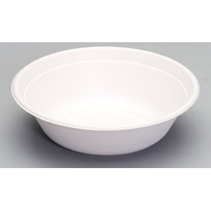 HF836 36OZ WHITE BOWL 400/COMPOSTABLE