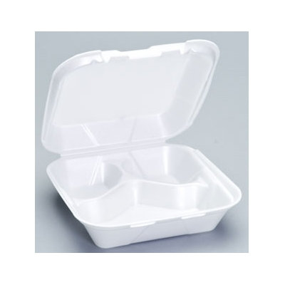 Medium 3compt Vented Foam Hinged Container   200/CS