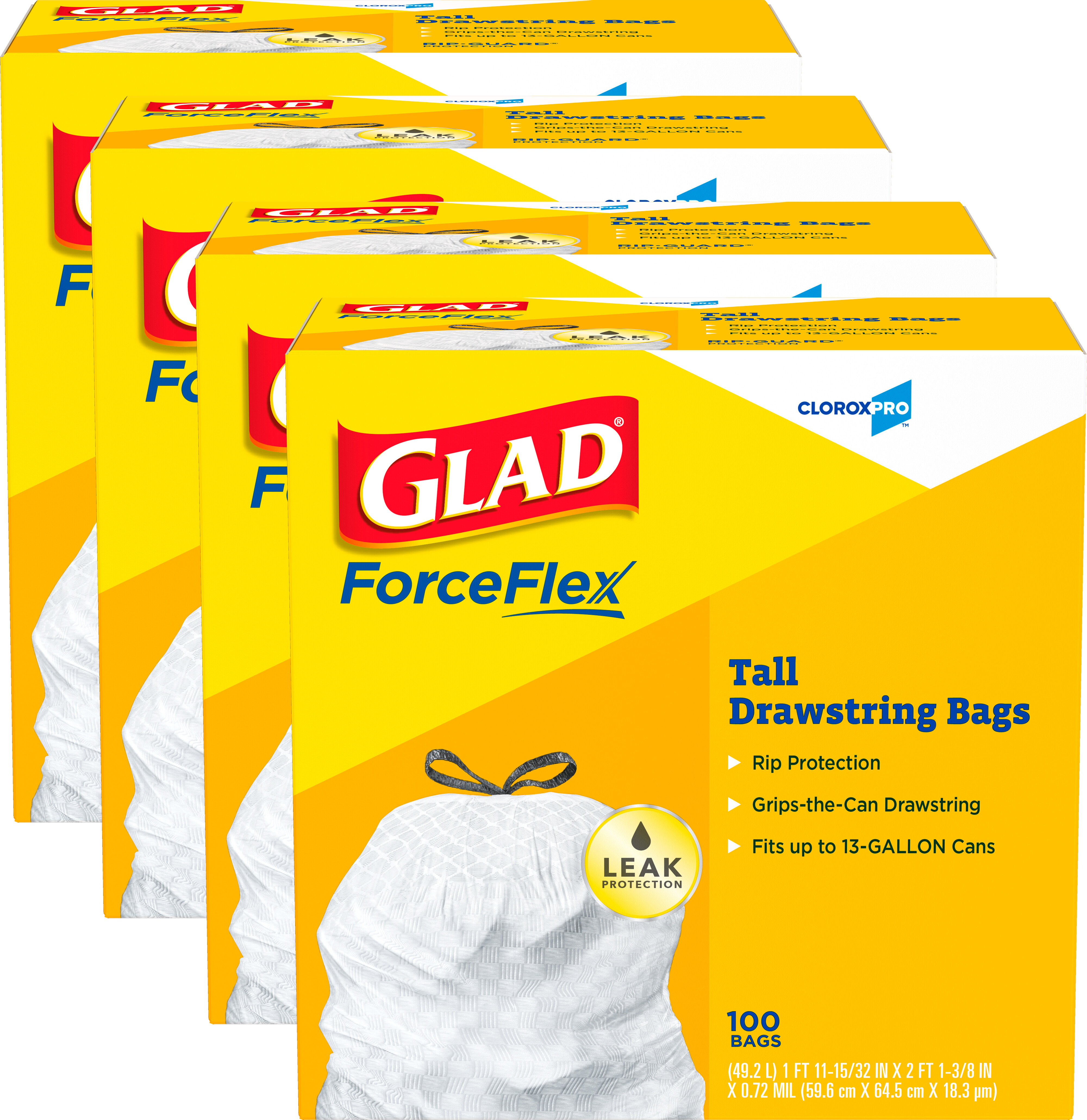 78526 13GAL DRAWSTRING BAG 400/CS GLAD