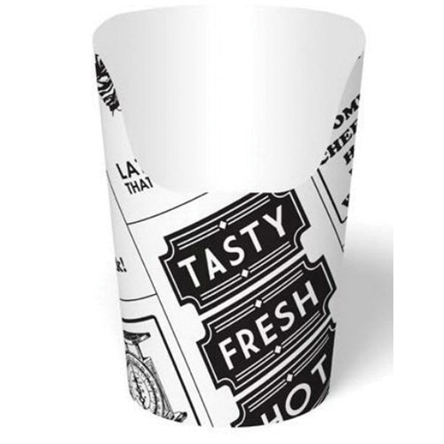 DFMS11 4OZ FRY CUP NEWSPRINT DESIGN 1M/CS