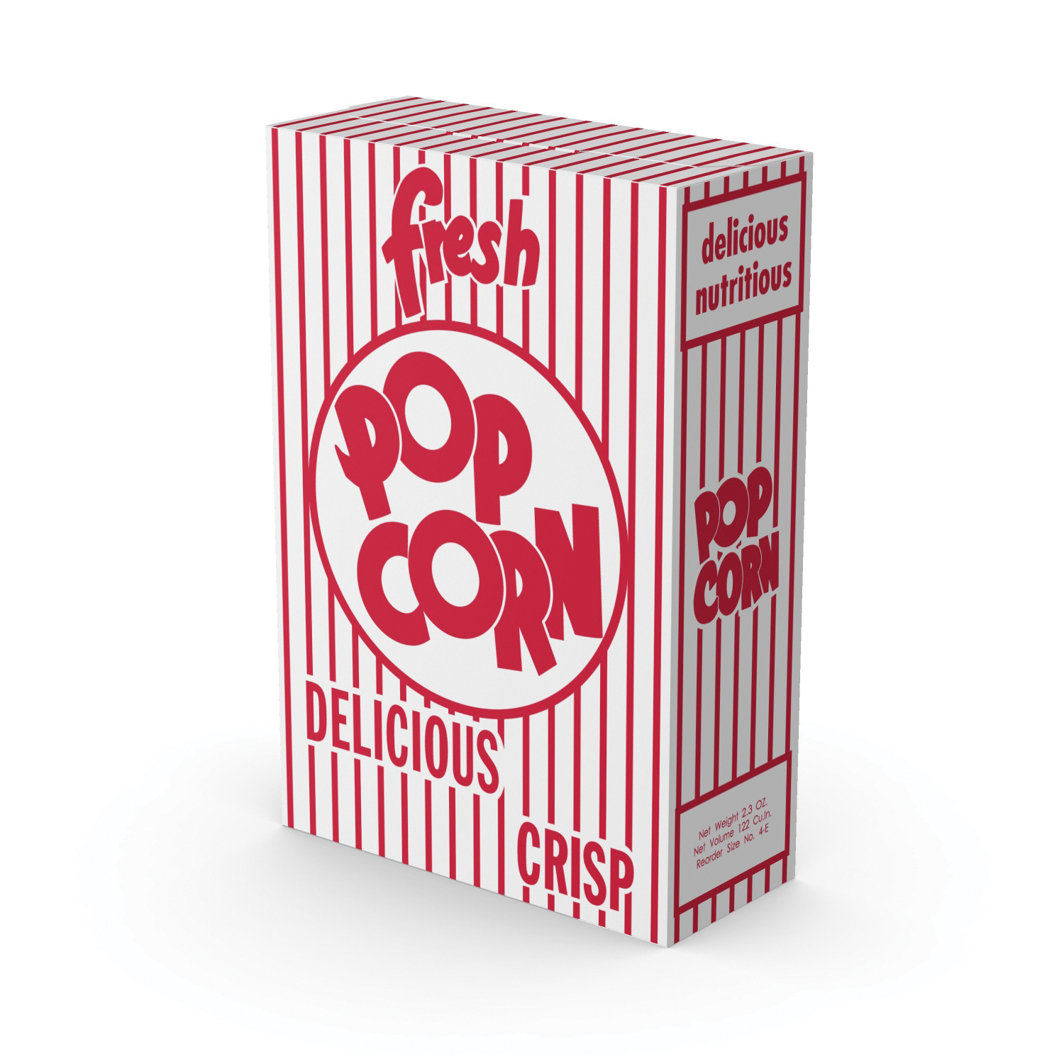 FCFW-70 4E POPCORN BOX 250/CS 5.75X2.5X8.5