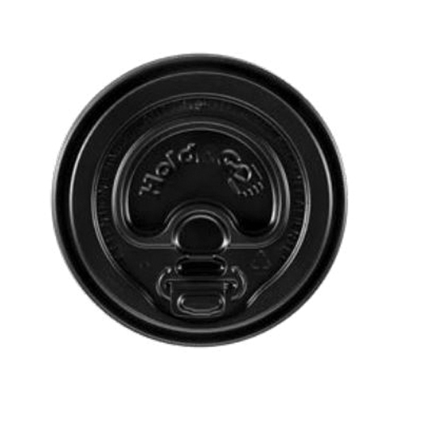 LHDNB-16 Black DOME LOCK-BACKHOT CUP LID    1200/CS