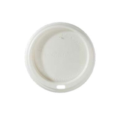 LHRDE-16 PLA WHITE DOME LID1200/CS  COMPOSTABLE