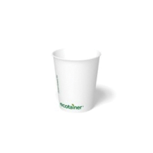 SMRE-8CB 8oz CARTE BLANC CUP1M/CS ECOTAINER WHITE HOT CUP