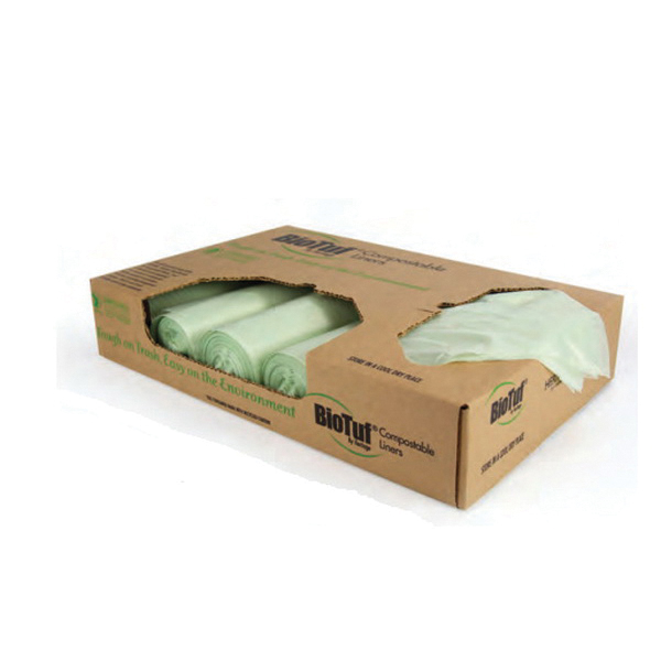 28X45 1MIL BIOTUF Canliner 125/C5/25/CS GREEN COMPOSTABLE