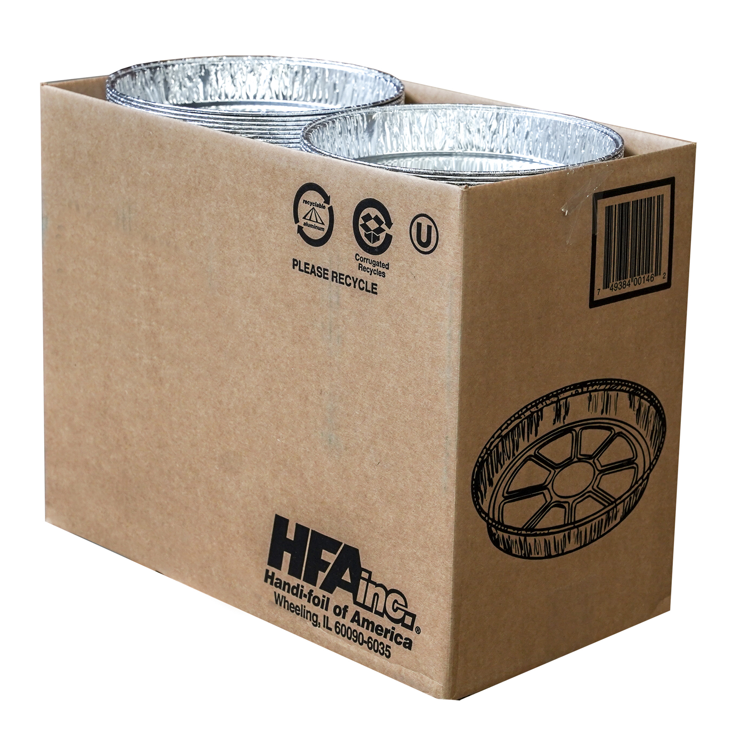 305-35  10" PIE PAN 200/CS