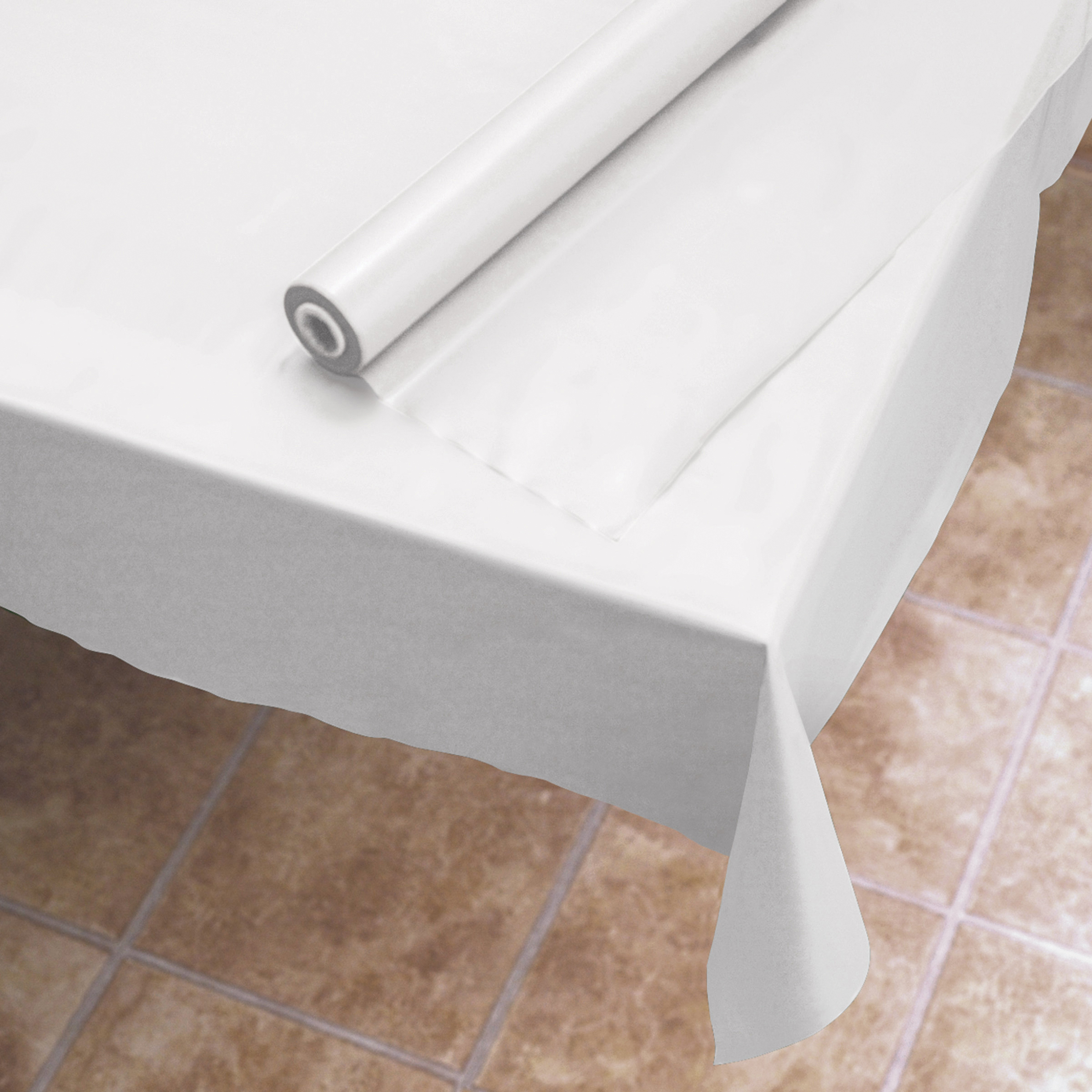 40X300 WHT POLY TABLECOVER 1RL 114000
