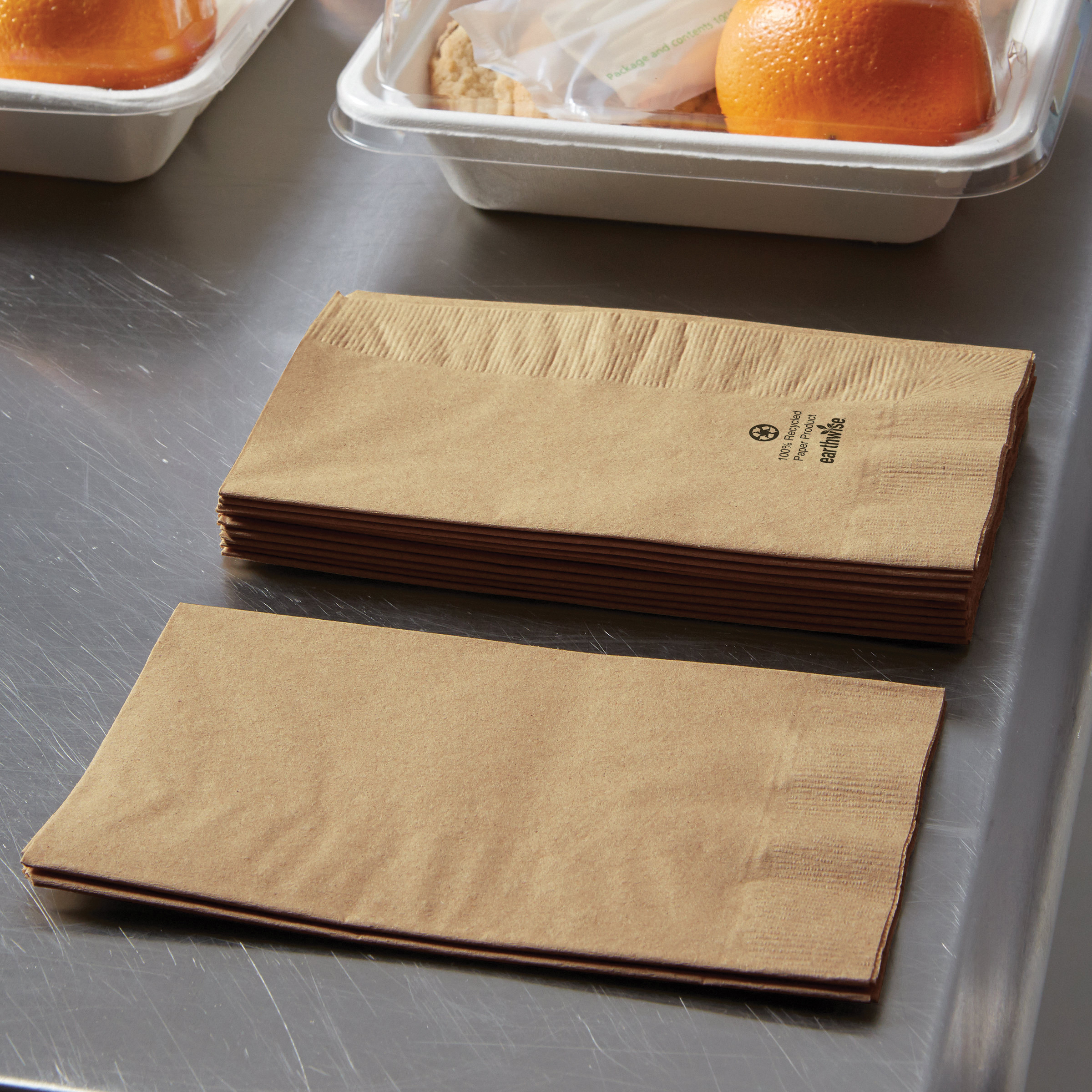180430 15X17 KRAFT DINNER NAP1/8 FOLD 2PLY 1M/CS TREE FREE