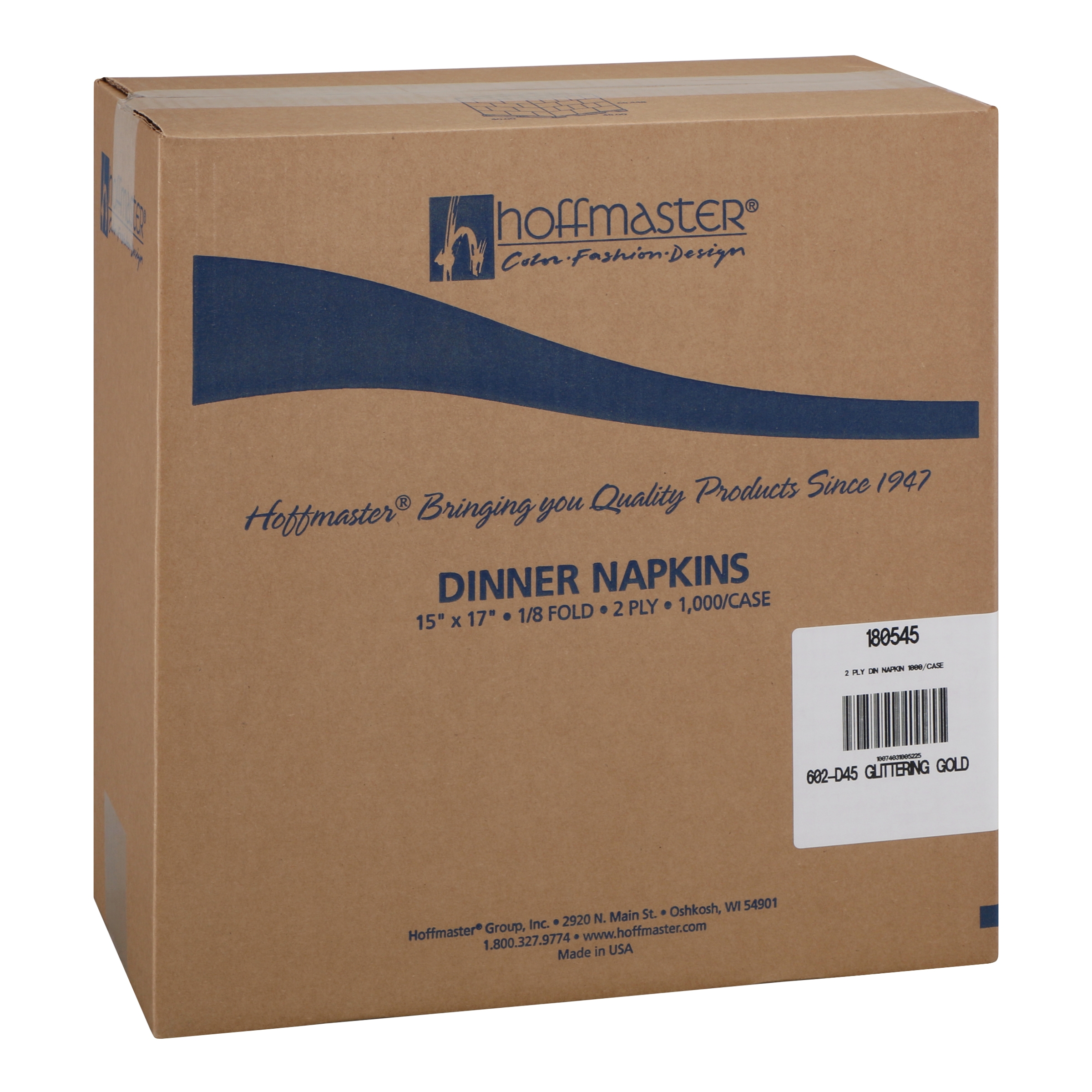 180545 15X17 DINNER NAP 1M/CSGLITTERING GOLD