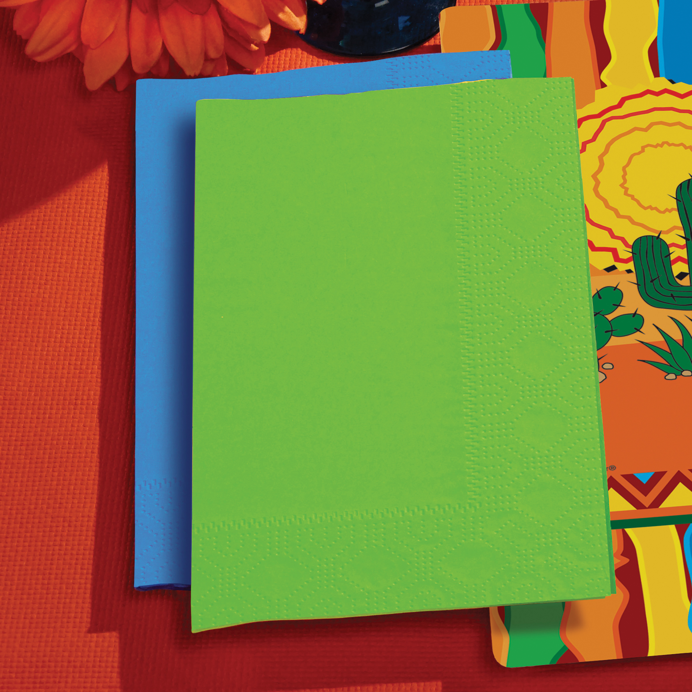 Dinner Napkin Fresh Lime 15x17 1/8fold 1M/cs