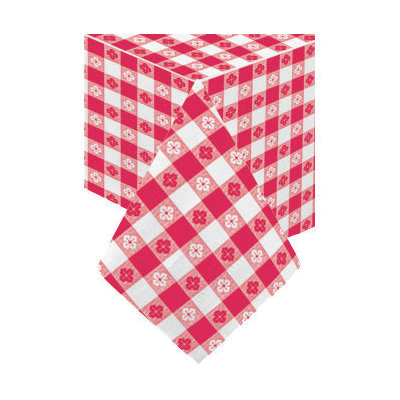 220670 54X108 RED GINGHAM 25/CS