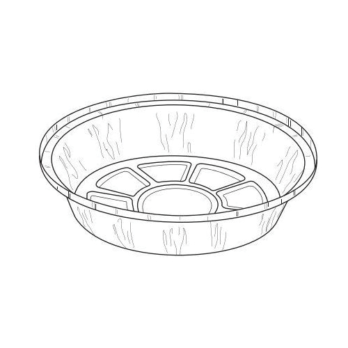 9" Round Foil Pan w/Lid 500/cs