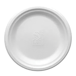 HFA809 9" White Fiber Plate 500/cs