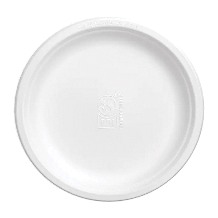 HFA810 10" White Fiber Plate 500/cs